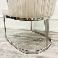 Chelmsford Velvet Dining Chair with Gold Stainless Steel Base - Premium Modern Design - UK Luxury Furniture