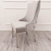 Kensington Dining Chair - Luxurious Velvet Upholstery, Chrome Legs & Deep Button Design - UK Luxury Furniture