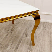 Luxury Louis Gold Dining Table - Available in Multiple Sizes including Round and Square Designs - UK Luxury Furniture