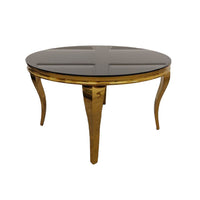 Luxury Louis Gold Dining Table - Available in Multiple Sizes including Round and Square Designs - UK Luxury Furniture