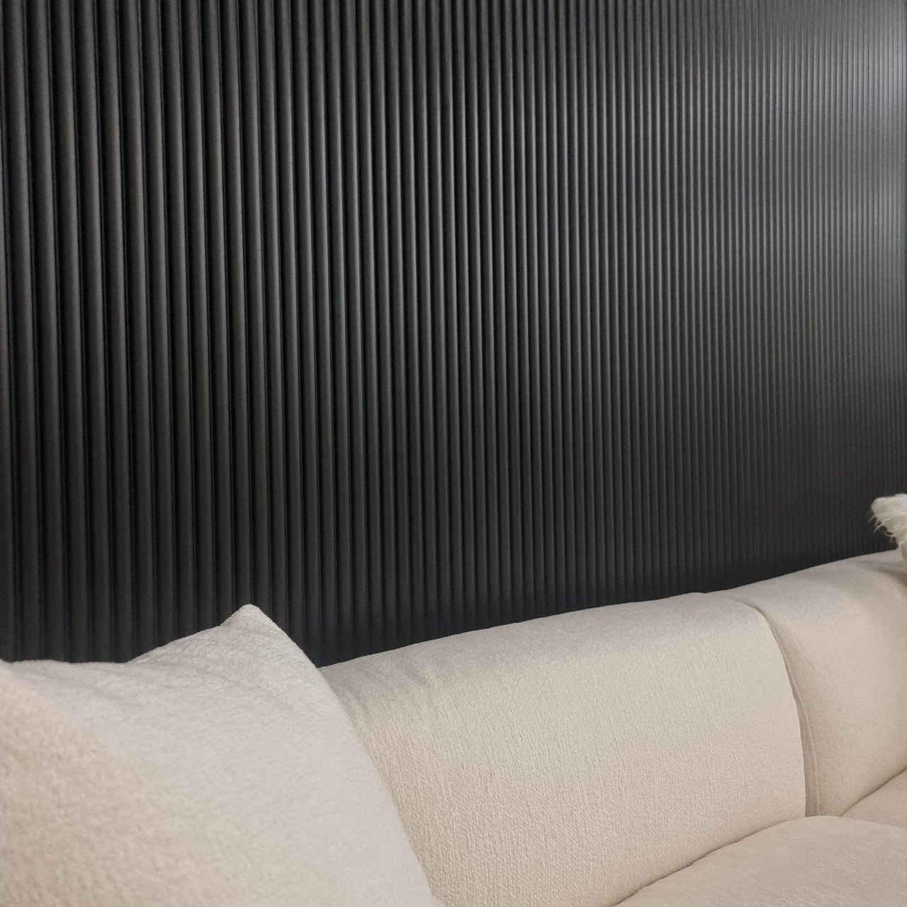 Luxury Half Round Wood Effect Fluted Wall Panels - 15 Pack of Durable WPC for Stylish Spaces - UK Luxury Furniture
