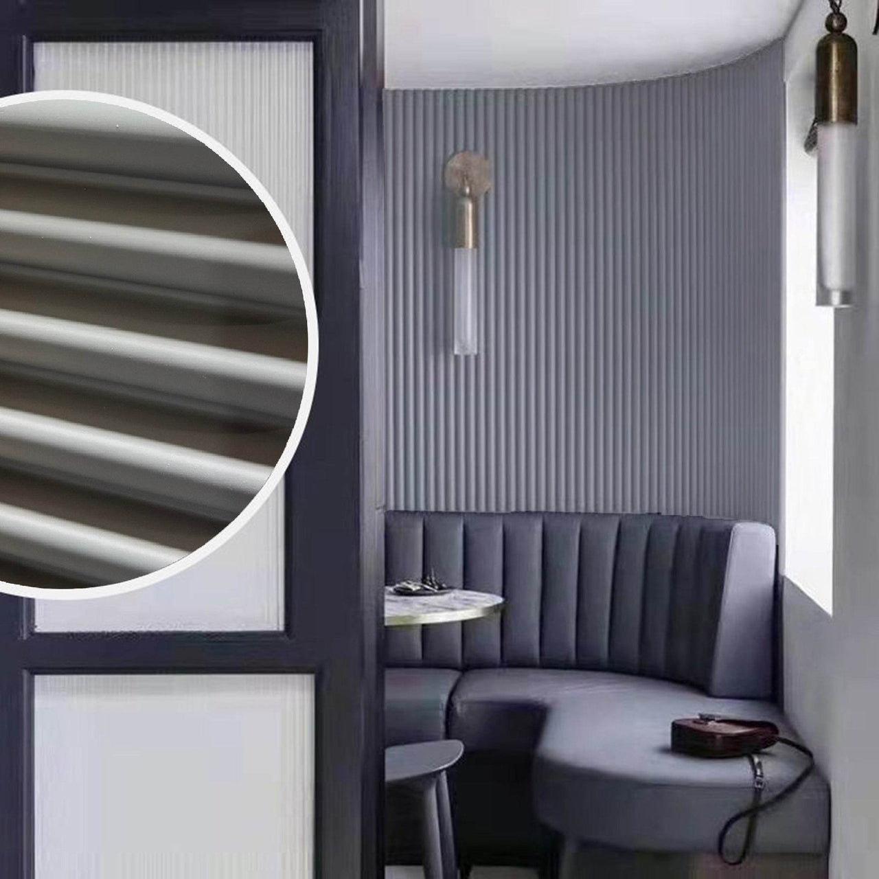 Luxury Half Round Wood Effect Fluted Wall Panels - 15 Pack of Durable WPC for Stylish Spaces - UK Luxury Furniture