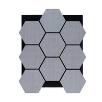 Hexagon Wood Acoustic Wall Panels with Sound Dampening Felt Back - Easy to Install, Real Wood Core - UK Luxury Furniture