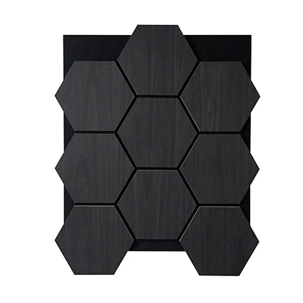 Hexagon Wood Acoustic Wall Panels with Sound Dampening Felt Back - Easy to Install, Real Wood Core - UK Luxury Furniture