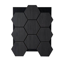 Hexagon Wood Acoustic Wall Panels with Sound Dampening Felt Back - Easy to Install, Real Wood Core - UK Luxury Furniture