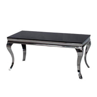 Louis Chrome Coffee Table - Luxury Design for Elegant Living Spaces, 130cm Width - UK Luxury Furniture