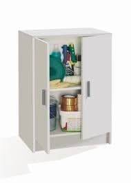 Alonso 2-Door White Universal Storage Cupboard: Modern, Compact, and Versatile - UK Luxury Furniture