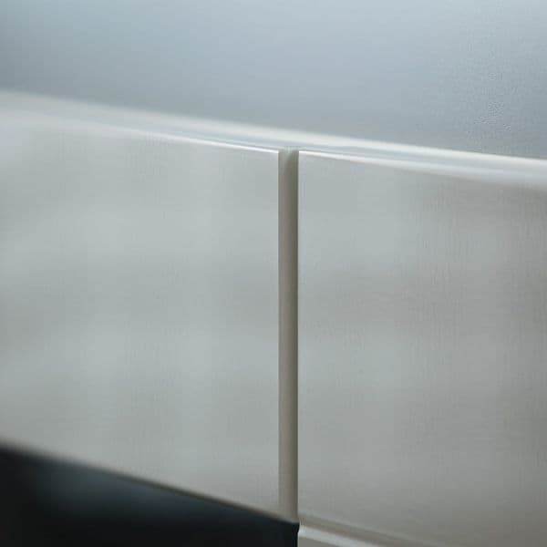 Athens Grey and White Gloss 2 Door 4 Drawer Sideboard with Lights - UK Luxury Furniture