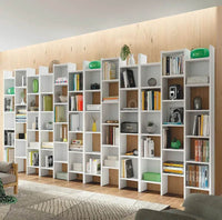 Cadiz White Gloss Triple Bookcase: Modern, Space-Saving, and Elegant Storage Solution - UK Luxury Furniture
