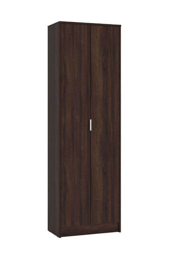Cotswold Dark Brown Two-Door Utility Cupboard with Seven Internal Compartments - UK Luxury Furniture