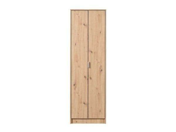 Cotswold Oak Effect Tall Multipurpose Shoe Storage Cupboard - Elegant Home Organiser - UK Luxury Furniture