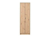 Cotswold Oak Effect Tall Multipurpose Shoe Storage Cupboard - Elegant Home Organiser - UK Luxury Furniture