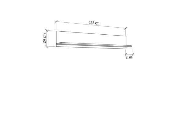 Elegant Dariqon Cashmere Wall-Mounted Floating Shelf for Modern Interiors - UK Luxury Furniture