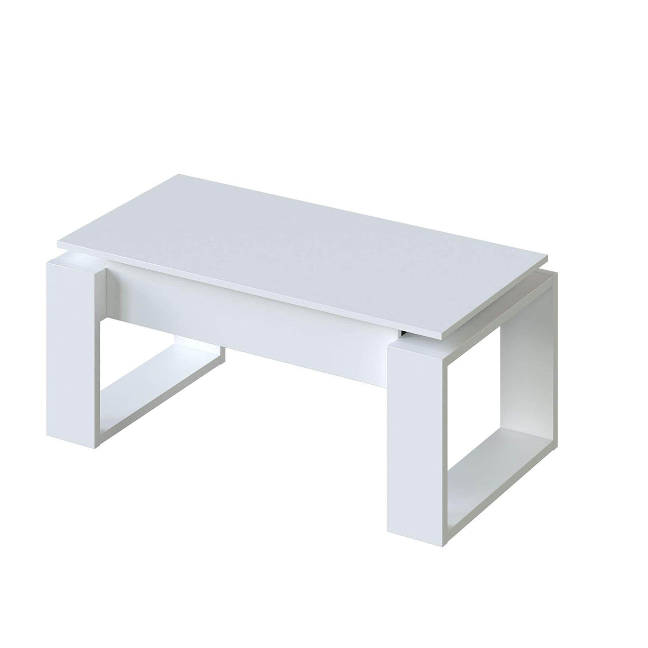 Felix White Lift-Top Coffee Table: Modern Design with Hidden Storage - UK Luxury Furniture