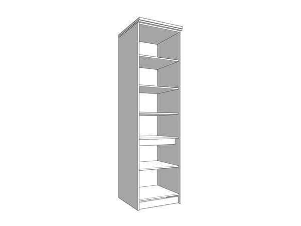 Hudson Grey and Oak Effect Tall Kitchen Larder Unit Pantry Cupboard - UK Luxury Furniture