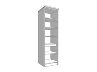 Hudson Grey and Oak Effect Tall Kitchen Larder Unit Pantry Cupboard - UK Luxury Furniture