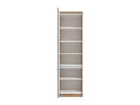 Hudson Grey and Oak Effect Tall Kitchen Larder Unit Pantry Cupboard - UK Luxury Furniture
