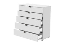 Limone Arctic White Wide 6-Drawer Chest: Modern Storage Solution for Bedrooms - UK Luxury Furniture