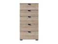 Limone Oak Effect Narrow 5-Drawer Chest: Compact Storage for Modern Interiors - UK Luxury Furniture