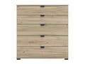 Elegant Limone Oak Effect Six-Drawer Wide Chest for Spacious Bedroom Storage - UK Luxury Furniture