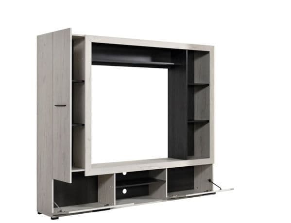 Elegant Lucerne Oak Entertainment Unit for TVs up to 42" with Ample Storage