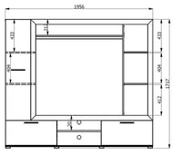 Elegant Lucerne Oak Entertainment Unit for TVs up to 42