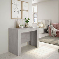 Luiz Concrete Grey Effect Large Extending Dining Table - Versatile, Modern, Durable - UK Luxury Furniture