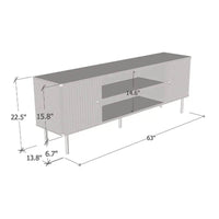 Maison Black and Gold TV Unit: Luxurious Modern Entertainment Console with Storage - UK Luxury Furniture