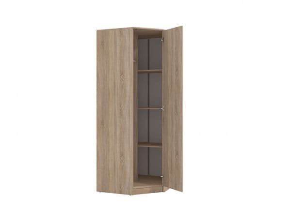 Miami Sonoma Oak Effect Corner Wardrobe: Elegant Bedroom Storage Solution - UK Luxury Furniture