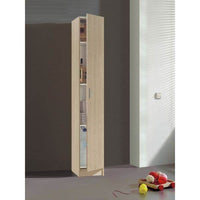 Multi-Purpose Oak Narrow Storage Cupboard: Versatile Adjustable Shelving Solution - UK Luxury Furniture