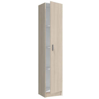 Multi-Purpose Oak Narrow Storage Cupboard: Versatile Adjustable Shelving Solution - UK Luxury Furniture