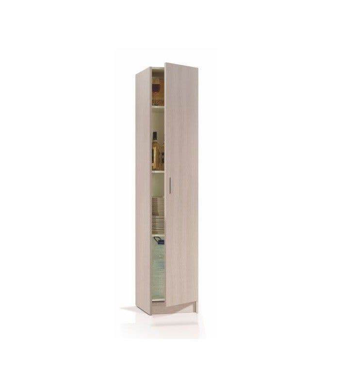 Multi-Purpose Oak Narrow Storage Cupboard: Versatile Adjustable Shelving Solution - UK Luxury Furniture