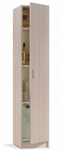 Multi-Purpose Oak Narrow Storage Cupboard: Versatile Adjustable Shelving Solution - UK Luxury Furniture