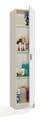 Slimline White Storage Cupboard: Tall, One-Door Unit for Compact Spaces - UK Luxury Furniture