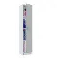 Slimline White Storage Cupboard: Tall, One-Door Unit for Compact Spaces - UK Luxury Furniture