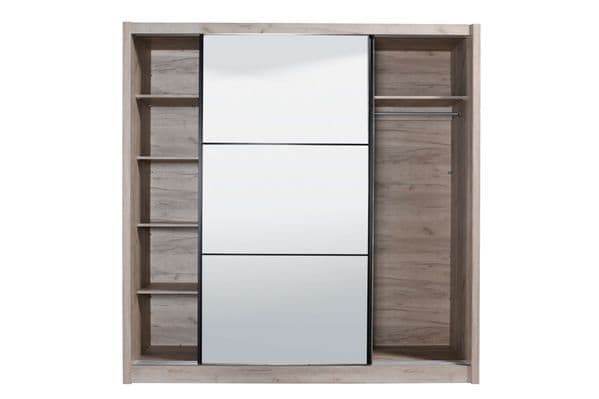 Navara Oak Effect Sliding Door Wardrobe 215cm High Quality Furniture - UK Luxury Furniture