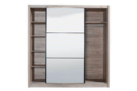 Navara Oak Effect Sliding Door Wardrobe 215cm High Quality Furniture - UK Luxury Furniture