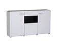 Elegant Royce White Sideboard with Three Doors and Generous Storage - UK Luxury Furniture