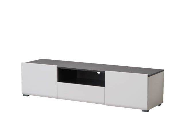 Elegant Royce White TV Cabinet: Modern Media Console with Storage for 65-Inch TVs - UK Luxury Furniture