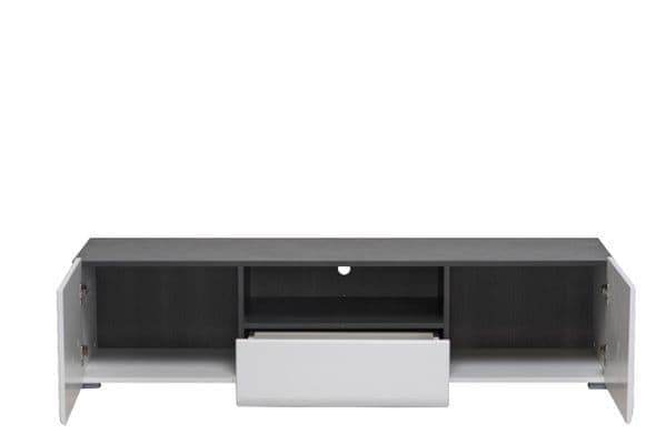 Elegant Royce White TV Cabinet: Modern Media Console with Storage for 65-Inch TVs - UK Luxury Furniture