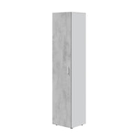 Ruben Narrow Grey & White 1 Door Universal Utility Storage Cupboard - 3245 - UK Luxury Furniture