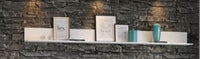 Elegant Santino White Gloss Long Floating Wall Shelf for Modern Interiors - UK Luxury Furniture