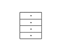 Santino White High Gloss 4-Drawer Narrow Chest: Modern Storage Solution for Bedrooms - UK Luxury Furniture