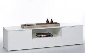 Santino White High Gloss TV Cabinet S9 - Modern Entertainment Unit with Storage - UK Luxury Furniture