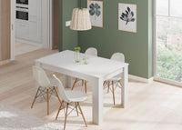 Tevez White Expanding Dining Table: Modern, Versatile, Space-Saving for Contemporary Homes - UK Luxury Furniture