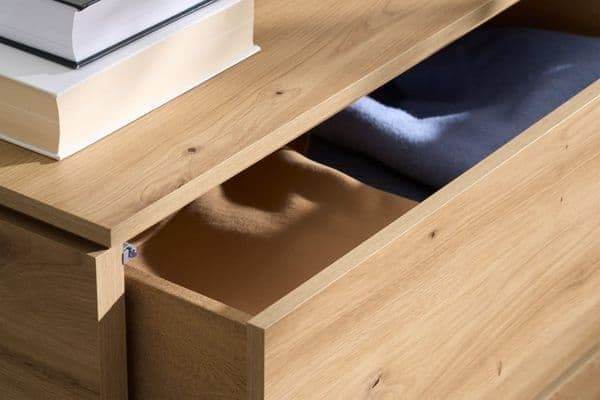 Texas Artisan Oak Effect 4 Drawer Chest P8AEER44 High Quality Bedroom Furniture - UK Luxury Furniture