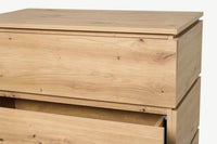 Texas Artisan Oak Effect 4 Drawer Chest P8AEER44 High Quality Bedroom Furniture - UK Luxury Furniture