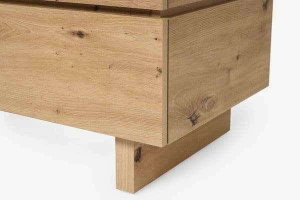 Texas Artisan Oak Effect 4 Drawer Chest P8AEER44 High Quality Bedroom Furniture - UK Luxury Furniture