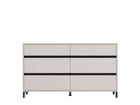 Zavaro Cashmere Wide Chest of Drawers: Elegant Six-Drawer Storage Solution for Modern Homes - UK Luxury Furniture