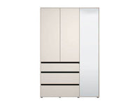 Kyoto Cashmere 3 Door 3 Drawer Mirrored Wardrobe: Elegant, Functional Storage Solution - UK Luxury Furniture